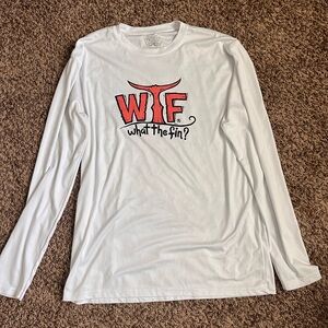 What the Fin fishing shirt